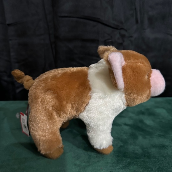 Douglas Cuddle Toys, adorable brown & white pig, plush - Picture 3 of 9